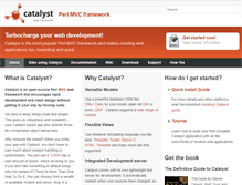 Tablet Screenshot of catalystframework.org